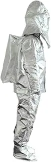 [ａ aternee] Fire Resistant Suit Fireproof Clothes Flame Retardant Comfortable Heat Insulation Clothing Protective Workwear for BBQ