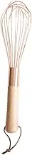 HEALEEP Stainless Steel Egg Beater Making Hand Mixer Yolk Mixer Mixers for Baking Dough Whisk Handle Eggs Tool Whisk Egg Mixer Hand Gadget Egg Mixer Whisk Whisks Stirrer Golden Wooden
