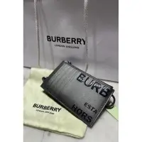 在飛比找蝦皮購物優惠-Burberry 黑色皮夾零錢包 識別證包