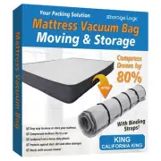 King/Cal-King Foam Mattress Vacuum Bag for Moving, Storage, Vacuum Seal Mattr...