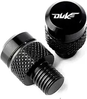 IEDZCUMC Motorcycle M10*1.25 Rear Mirror Hole Plugs Bolts Screws Compatible with Duke 390 1290 790 890 690 1090 1190 990 125 250 Duke1290 Duke390(Silver)