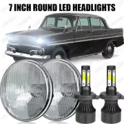 For 1949-1952 Chevy Styleline Deluxe 2x 7" inch Round LED Headlights Hi/Lo Beam