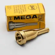 Genuine Bach 1C 24K Gold Megatone Cornet Mouthpiece #26 Throat #10 Backbore