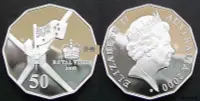 在飛比找露天拍賣優惠-(獲獎幣)澳大利亞2000年英國女王訪問澳洲精制紀念銀幣【外