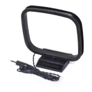 Indoor AM FM Loop Antenna Aerial Connector for StereoAudio Receiver System