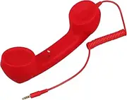 CAXUSD Universal Telephone Handset Retro Style 3.5mm Earphone Jack Vintage Handset for Cell Phone