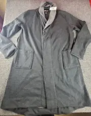Kirkland Signature Womens Medium Oversized Fleece Lined Robe Pockets No Belt