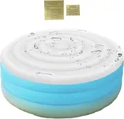 Inflatable Hot Tub Cover | Hot Tub Lid Replacement | Insulated Thermal Spa Maintenance Accessories for Outdoor Snow Debris Rain Dirt