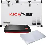 KickAss 75L Portable Camping Fridge/Freezer & Lithium Vacuum Sealer Combo
