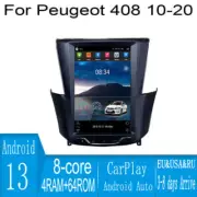 10.5" Android Navigation Car GPS Stereo Tesla Style For Peugeot 408 2010~2020