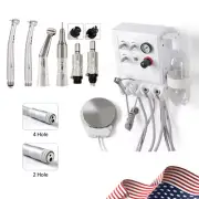 Dental Turbine Unit Weak Suction 2/4Hole /LED High Speed Handpiece/Low Speed Kit
