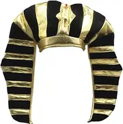 ANJIAOSHOU 1 Pack Pharaoh Hat Egyptian Hat King Pharaoh Egyptian Costume for Men and Women Halloween Easter Show Party Hat