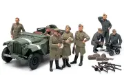 Tamiya 89767 1/48 Scale Military Model Kit Russian Field Car GAZ-67B w/Officers