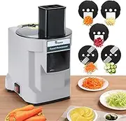 Hiteemer 5 in 1 Electric Chopper Multifunctional Vegetable Chopper Vegetable Slicer Automatic Chopper for Onion Masher Potato Slicer Vegetable Processor Home Use