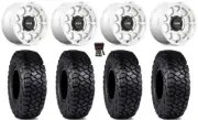 KMC Toro S 15" Wheels Machined 30" Intersect Tires Sportsman RZR Ranger