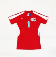 Mizuno AC Flora Falcons Techno IV SS Volleyball Jersey Women's M Red 440397