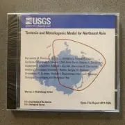 US GEOLOGICAL SURVEY CD-ROM TECHTONIC METALLONGENIC Model For NE Asia NEW