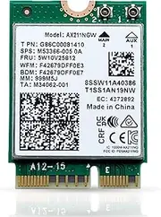 HighZer0 Electronics AX211 WiFi 6E Card | Tri-Band Wi-Fi | Up to 2.4 Gbps | CNVio2 M.2 WiFi Card for PC | Supports Bluetooth 5.3 | Requires Intel 11th+ Gen CPU Windows 10/11, Linux | AX211NGW