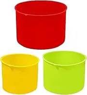 3PCS Silicone Cake Molds, 4 5 6 Inch Round Non Stick Cake Pans, Cold/Heat-Resistant Soft Silicone Molds for Baking Muffin, Cupcake, Cheese, Pan