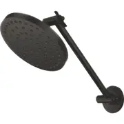 Methven 150mm Black Krome Hi Rise Shower WELS 3 Star 9L/min
