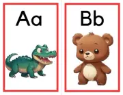 Complete Set - 26 Letters Alphabet & Number 0-20 FlashCards - Laminated Set
