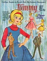 VINTAGE 1964 TAMMY FAMILY PAPER DOLL ~CUTE~ UNCUT LASR REPRODUCTION NO.1 FREE SH