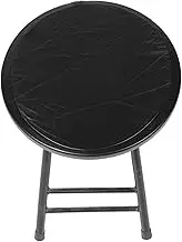 ABOOFAN Round Stool Cover Stretch PU Seat Protector for Bar Stools Elastic Slipcover for Round Chairs Fits Easy to Clean Pet Scratch Resistant