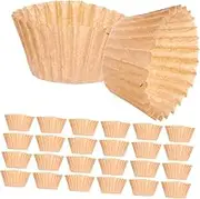 PAMINGONO 1000pcs Mini Brown Cupcake Liners Natural Baking Cups for Shower Wedding Birthday Party Decorations Sturdy Single Use Easy Cleanup Versatile for All Occasions