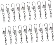 BESPORTBLE 30pcs Fishing Snap Swivels Swivel Hook Fishing Black Fishing Barrel Swivels Fishing Swivels