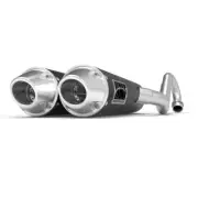 HMF Performance Black Dual Full System Exhaust Euro Cap Can-Am Renegade 1000