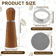 Coffee Distribution Stirrer Tool Set Dosing Funnel and Puck Screen Set DezMx