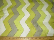 10 YDS~VELVET CHENILLE REGAL CHEVRON ZIG ZAG CITRON UPHOLSTERY FABRIC FOR LESS