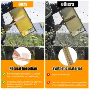 2Pcs Beekeeping Brush for Beekeepers Natural Horsehair Bee Brush with·-