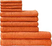 Dyckhoff Kristall 06103 91 201 Towel Set Cotton Terracotta 26 x 36 cm