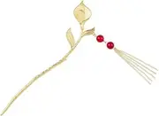 Ipetboom Flower Hair Stick Tulip Tassel Hairpin Long Hair Accessory Hanfu Decor