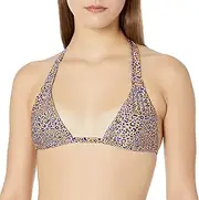 [Seafolly] Women's Slide Triange Bikini Top Swimsuit with Ring Detail, Spirit Animal