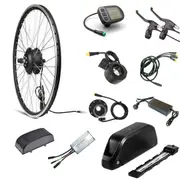 TDR 36V 250W Rear Ebike Conversion Kit with 18Ah Battery for 26 Inch Mountain Bike, KT LCD5 Display, Throttle Assist
