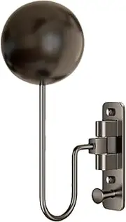 Wall Hat Holder | Wall Mount Metal Headgear Holder - Sleek Hat Display Rack, Motorcycle Hanger Stand with 1 Hook for Home