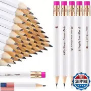 Crtiin 50 Pcs Wedding Pencils for Bridal Shower Mini Half Golf Game Pencils w