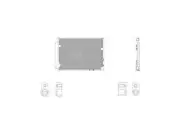 A/C Condenser For 10-12 Hyundai Genesis Coupe SV45V5 (for: Hyundai)