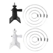 Adjustable Stainless Steel Hose Clamp Hoop Pipe Poles Mount Bracket Worm Gear