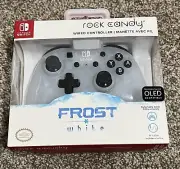 Frost White Rock Candy Wired Nintendo Switch Controller [PDP] OLED Compatible
