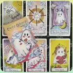 ⭐糖糖優選⭐進口CUTE GHOST TAROT可愛幽靈羅牌塔書卡通鬼魂卡羅牌入門偉特係 桌遊  休閑 娛樂