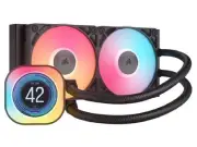 Corsair iCUE LINK TITAN 240 RX LCD 240mm RGB AIO Liquid CPU Cooler - Black CW-90