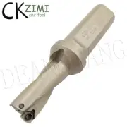 1× U drill C20-2D 16mm CNC Indexable U Drill Bit,For WCMT WCMX03 Inserts #UD-16