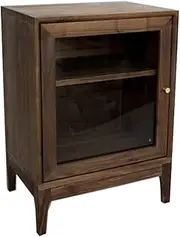Drinks Cabinet Simple Wood Wine Cabinet with Glass Door and 2-Layer Shelf for Wine Lover, Wine Cellar, Home Decor Bar Cabinet (Size : B)