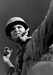 Hand Grenade US Army PHOTO Infantryman Throws, World War 2 Training Fort Belvoir