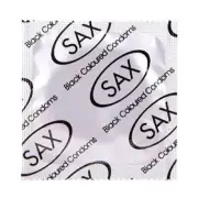 Sax Black Coloured Condoms 53mm - Bulk Pack of 144 Condoms