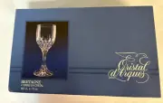 Cristal d'Arques Wine Glasses Set of 4 Bretagne Pattern 6.5 Inch BNIB