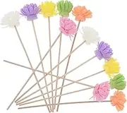 12Pcs Aromatherapy Infuser Sticks with Elegant Artificial Flowers for Home Office Hotel Fragrance Safe Flameless Design Portable Aroma Diffuser Sticks